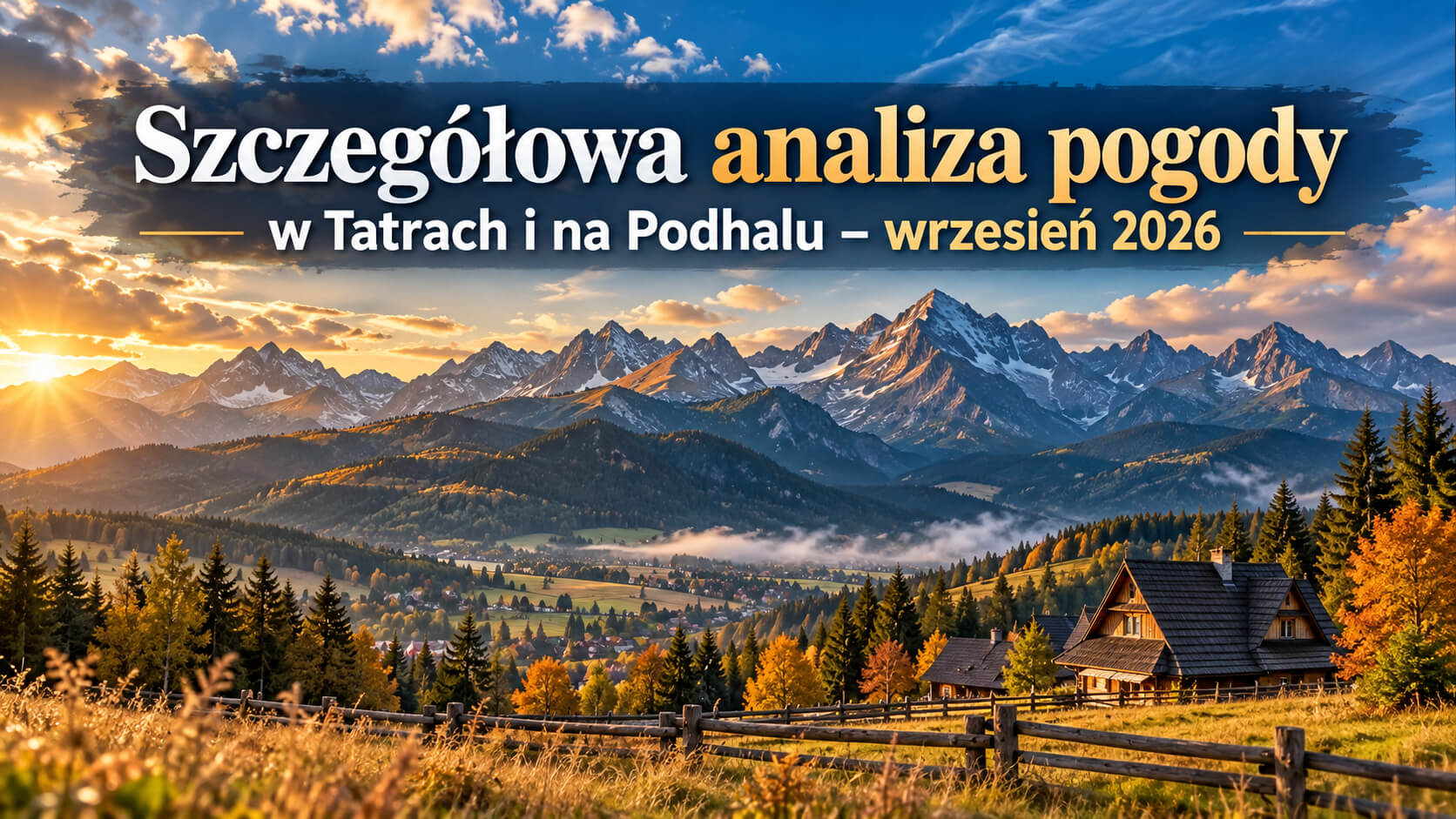 Szczegółowa analiza pogody w Tatrach i na Podhalu – wrzesień 2026